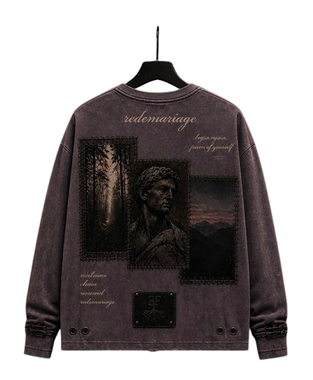Back view of the Blank Forest Relic Longsleeve