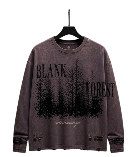 Front view of the Blank Forest Relic Longsleeve